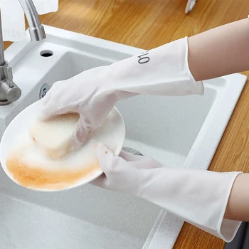 Rezistent la apa Mănușă Durabil de Cauciuc Subțire de spălat Vase Femei Mănuși de Iarnă Acasă Treburile Instrument de Curățare Eldiven pentru Bucatarie,Baie,Bar