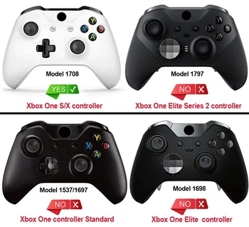 Negru Textura Premium din Piele PU de Sus Shell Masca de Reparare Kituri cu Șine Laterale Panou pentru Xbox One X & S Controler