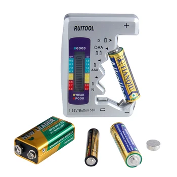Baterie Organizator De Stocare De Caz Cu Baterie Tester Pentru Checker Capacitatea Bateriei De Uz Casnic Baterie De Stocare Instrument De Măsurare