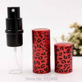 10ml leopard de imprimare Parfum fin de ceață sticla cu pulverizator Portabil din aluminiu produse cosmetice apă sticlă de Călătorie Reîncărcabile Sticla