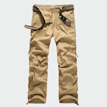 Bărbați de înaltă Calitate Militar Cargo Pantaloni Lungime Completă Multi Buzunare Camuflaj Pantaloni Casual Bumbac Dimensiune 30-40