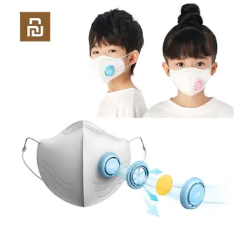 5pcs Youpin EUE PM2.5 Iarna Copii Mască Respiratorie Supapa De Desene Animate Masca De Praf Calde Se Potrivește 2-10 Ani Copii Vechi