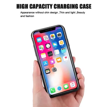 Încărcător de baterie Caz Pentru iPhone 6 6s 7 8 Plus 3500mAh/4000mAh/5000mAh Powerbank Caz Pentru iPhone X XR Xs de Încărcare a Bateriei de Caz