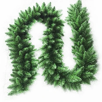 2,7 m Artificiale Verde Ghirlanda de Crăciun Coroană de Crăciun Petrecere Acasă de Crăciun Decorare Copac de Pin Rattan Agățat Ornamente