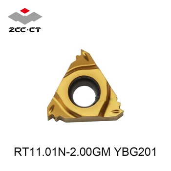 Original ZCC RT11.01N-1.00 GM RT11.01N-1.25 GM RT11.01N-1.50 GM RT11.01N-2.00 GM YBG201 Filetare din Carbură Inserturi 11IR Strung Cutter