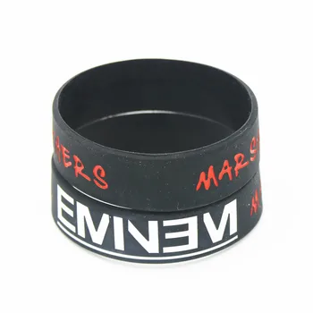 25PCS Vânzare Fierbinte Eminem Bratara Marshall Mathers LP Silicon Bratara din Cauciuc Bratari&Brățări Muzici Fanii Cadouri SH184