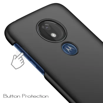Pentru Motorola Moto G7 Caz de Putere de Lux de Înaltă calitate Greu PC-ul Slim Mata de Protecție capacul din Spate caz pentru moto g7 power shell