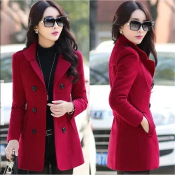 Doamnelor moda haină de lână de Iarnă haine pentru femei Imitație de cașmir coreea de Sud îmbrăcăminte de Iarnă lână sacou femeie