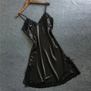 Plus Dimensiunea Îmbrăcăminte pentru Femei Lenjerie Sexy Sleepwear Babydoll G-String Lenjerie de corp Solidă Pulover V-neck Lenjerie haine gotic