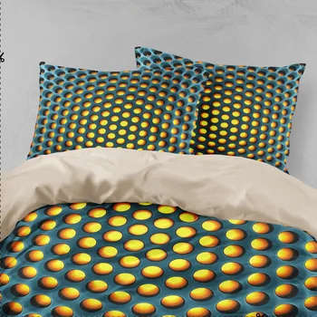 De Vânzare la cald 3D Home Textile 3pcs Fagure de Imprimare Carpetă Acopere Queen de Lux din Bumbac Beding Set Capac Plapuma & Perna