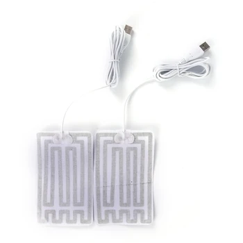 2pc 5V Încălzire din Fibra de Carbon Pad USB de Film de Încălzire Electrice, cu Infraroșii Febra Căldură Mat Cald Iarna Brațul de Talie Căldură Manusa