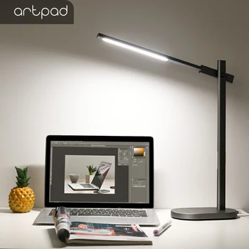 Artpad High End 10W Atinge Pe Comutator Lifesmart Lampa de Birou Cu 6 Niveluri de Luminozitate Eyecare Wireless/Portul de Încărcare USB Birou Lampă de Masă