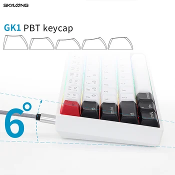 SKYLOONG AK61 Hot Swap Tastatură Mecanică Mini Portabil cu Fir Rosu Albastru Maro Galben de Argint Comutator Gaming Keyboard Pentru Mac/Win