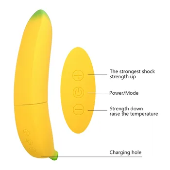 Fructe Vibrator Inteligent 42 De Grade Celsius Încălzire Reîncărcabilă Banana De Sex Feminin Masturbator Vagin Vibrator 7 Frecvență