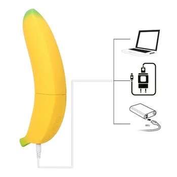 Fructe Vibrator Inteligent 42 De Grade Celsius Încălzire Reîncărcabilă Banana De Sex Feminin Masturbator Vagin Vibrator 7 Frecvență