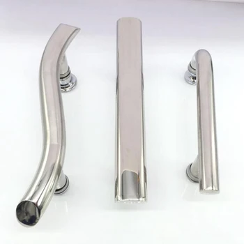 De Argint Din Oțel Inoxidabil Instalare De Duș Din Sticlă Uși Glisante Accesorii Pentru Cabina De Duș Mâner Ușă