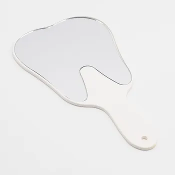 1 Buc Drăguț Cadou La Modă Oglindă Dentară Mâner De Plastic Oglindă Gura Dinte Grijă Pentru Clinica Stomatologie