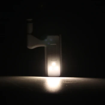 10buc Cabinet CONDUS de Balama Led-uri Senzor de Lumina armario Dulap Lampă Lumina de Noapte Usa de Dulap Bec de Iluminat Bucatarie 0,3 W lampada led