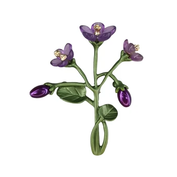 Industria din Europa și din nou muzeul metropolitan flori violet pearl de rășină femeile merită să acționeze în rolul de o brosa