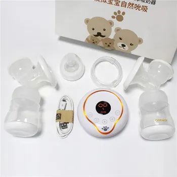 CMbear Dublu Pompa de San Electrica LED Puternic de Aspirare Masaj Pompa de San Pentru Mama PP Material Cu BPA Free Sticla de Lapte