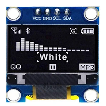 5PCS Display OLED Modul IIC 128X64 Pixeli OLED Alb I2C 0.96 Inch Display OLED IIC Serial pentru Arduino UNO Raspberry Pi