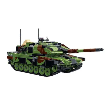 Militar seria German Leopard 2A6 tanc principal de luptă Arma soldat DIY Model de Blocuri Caramizi Jucarii si Cadouri