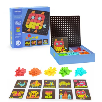 Puzzle Jucarii pentru Copii cu forme Geometrice Puzzle Mozaic ABS Vechi Interactive, Jucarii Creative, Jucarii Educative, Cadouri pentru Copii de 3 Ani