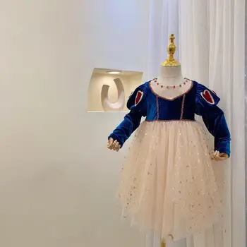 Alba ca zapada Printesa Rochie pentru Fete Fantezie Rochii de Petrecere pentru Copii Îmbrăcăminte Copil Fata Cosplay Costum de Haine pentru Copii de Halloween