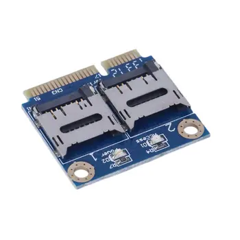 Noul Mini PCI-e mpci-e pentru Dual TF Reader Adaptor PCI-E PENTRU Card TF en-Gros