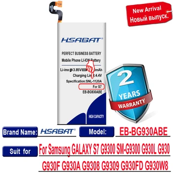 HSABAT 4800mAh EB-BG930ABE Baterie pentru Samsung GALAXY S7 G9300 SM-G9300 G930L G930 G930F G930A G9308 G9309 G930FD G930W8