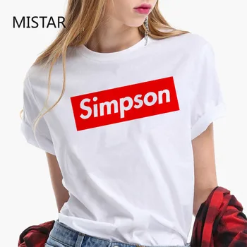 2020 Noua Moda de Vara Simpson Imprimare tricou Femei de Desene animate amuzante tricouri Harajuku tricouri Hipster Streetwear Topuri de sex feminin