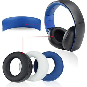 Pernițe de Urechi tampoane perna Bentita pentru ony PlayStation PS3, PS4, PS Aur Wireless 7.1 Virtual Surround Sound CECHYA-0083 căști