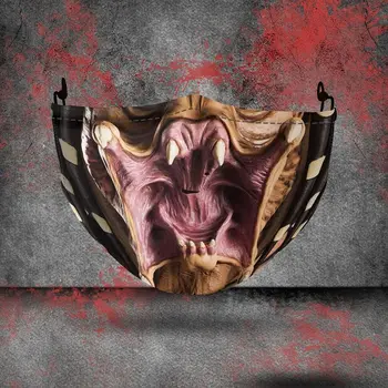 3D Gothic Horror Jumătate Față de Praf-dovada Masca Noua Venin Clovn Cosplay Măști Amuzante de Halloween Masquerade Joker Masca de Protecție