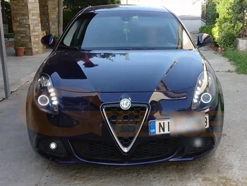 Excelent Ultra luminos led COB angel eyes halo inele Accesorii auto Lumina de Zi Pentru Alfa Romeo Giulietta 2010-2018