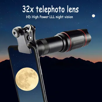 4K Telescop Optic 32X Zoom Lentilă aparat de Fotografiat Telefon Teleobiectiv Pentru iPhone Xiaomi Smartphone Lentile lente para celular#3