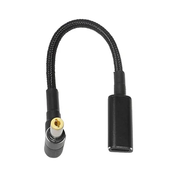 100W USB de Tip C de sex Feminin la 5.5x2.5mm Plug Converter Laptop Adaptor de Alimentare Conector USB C Rapida Cablu Incarcare pentru Incarcator Laptop