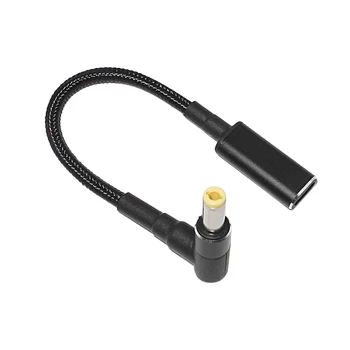 100W USB de Tip C de sex Feminin la 5.5x2.5mm Plug Converter Laptop Adaptor de Alimentare Conector USB C Rapida Cablu Incarcare pentru Incarcator Laptop