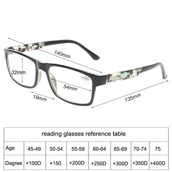 Henotin 4 pack retro tipărite ochelari de citit pentru bărbați și femei arc balama dreptunghiulară rame ochelari de vedere 1.0 1.5 2.0 3.0 4.0