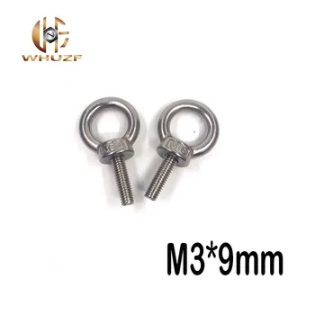 10BUC M3*9 304 din Oțel Inoxidabil cu Inel de Argint în Formă de Șuruburi șurub cu șurub inele șurub cu ochi de ridicare hardware marine bolt inel