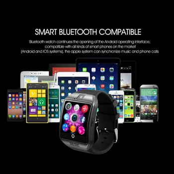 Moda 2020 Inteligent Ceas Cu Camera, Q18 Bluetooth Smartwatch cu SIM Slot pentru Card TF Activitate de Fitness Tracker Ceas Sport Pentru Android