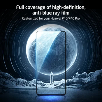 VSH Ecran Protector pentru Huawei P40 P40 Pro Sticlă Călită Complet Capacul de Protecție de Film de Sticlă pentru Huawei P40 Pro Anti Blue-ray, HD
