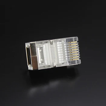 Xintylink 500/1000buc cat6 rj45 conector cablu ethernet rj 45 plug cat 6 jack metal 8p8c ecranate terminale stp retea ftp