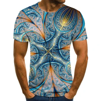 2020 3D funny T-shirt pentru bărbați psihedelice imprimare casual cu mânecă scurtă T-shirt pentru bărbați streetwear tricou barbati XL 110-6XL