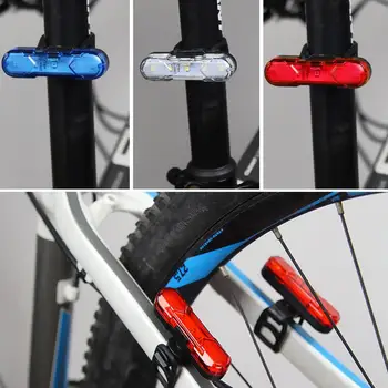 XANES 4Modes COB 30Lumen USB Reîncărcabilă Biciclete Coada Lumina Multicolor Biciclete Lumina de Avertizare de Siguranță Accesorii de Echitatie Lampa Felinar