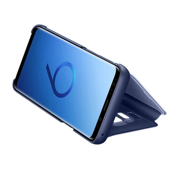 Original Pentru Samsung GALAXY S9 G9600 S9+ Plus G9650 Slim Flip case Samsung Oglindă Coajă de Protecție de Telefon Acoperi Caz