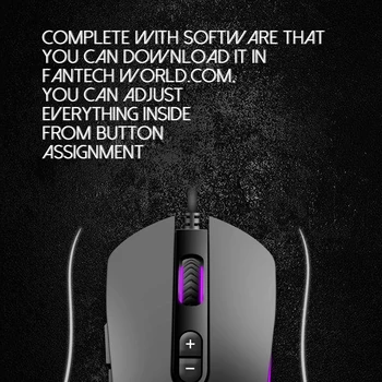 FANTECH X9 Profesionale cu Fir Mouse de Gaming Reglabil 4800 DPI Cablu Optic Mouse-ul Pentru FPS LOL Mouse Gamer Mouse USB Soareci