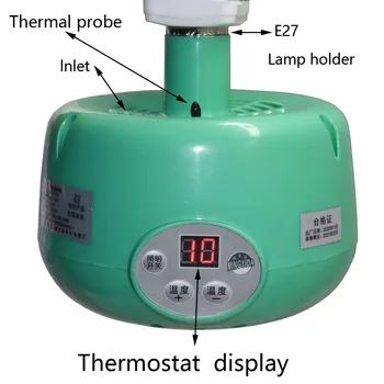 LED de Control al Temperaturii de Încălzire Lampă de Animale Lumină Caldă, Încălzire Cultivarea Lampă de Încălzire pentru animale de Companie Pui de Animale Lampă de Căldură 4 Buc
