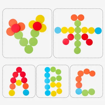 Montessori Clasificarea De Culoare Cupa Monede Set Gradinita Desktop Joc Pentru Copii Din Lemn Multi-Funcția De Formare Jucării Pentru Preșcolari