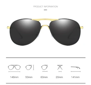 LONSY Clasic pentru Bărbați ochelari de Soare Polarizat baza de Prescriptie medicala Miopie de Brand Designer de Epocă Ochelari de Soare Ochelari de sex Masculin de Înaltă Calitate UV400