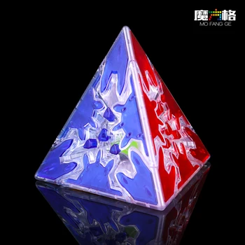Qiyi Mofangge Transparent Echipament 3x3x3 Cub Magic Speed Gear Pyramind Cilindru Sferă Profesională de Viteze Serie de Puzzle